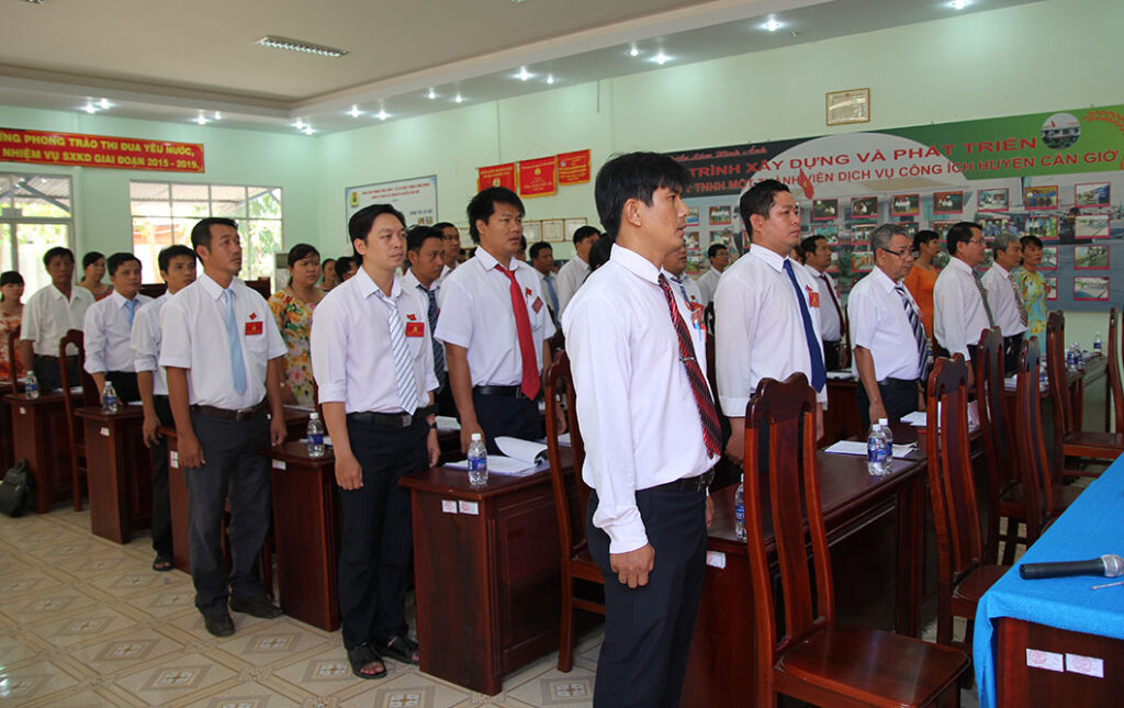 Toàn cảnh đại hội Đảng bộ công ty TNHH Một thành viên Dịch vụ công ích huyện Cần Giờ, nhiệm kỳ 2015 – 2020